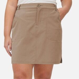 Tilley Trek Skort Tan Casual Skirt Shorts Medium Khaki